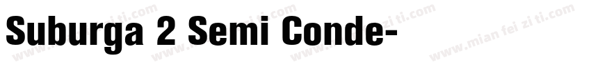 Suburga 2 Semi Conde字体转换